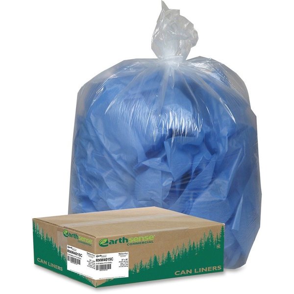 Webster 33 gal Trash Bags, M, 1.25 mil (32 Micron), Clear, 100 PK WBIRNW4015C